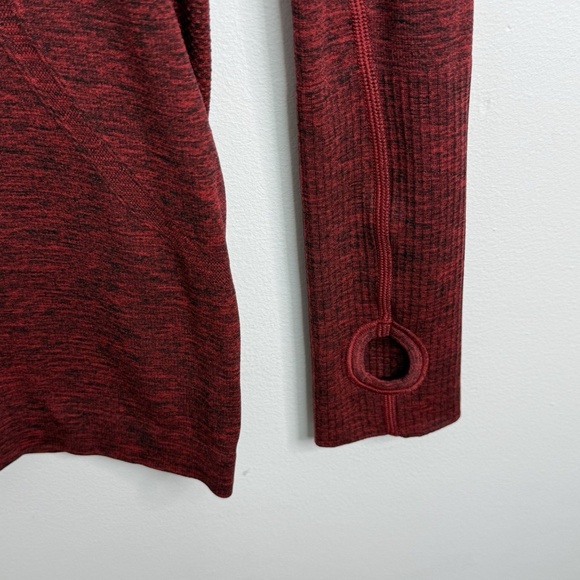 Lululemon Long Sleeve Swiftly Tech Women's Sz 6 Heathered Red Running Gym Yoga - Picture 5 of 13